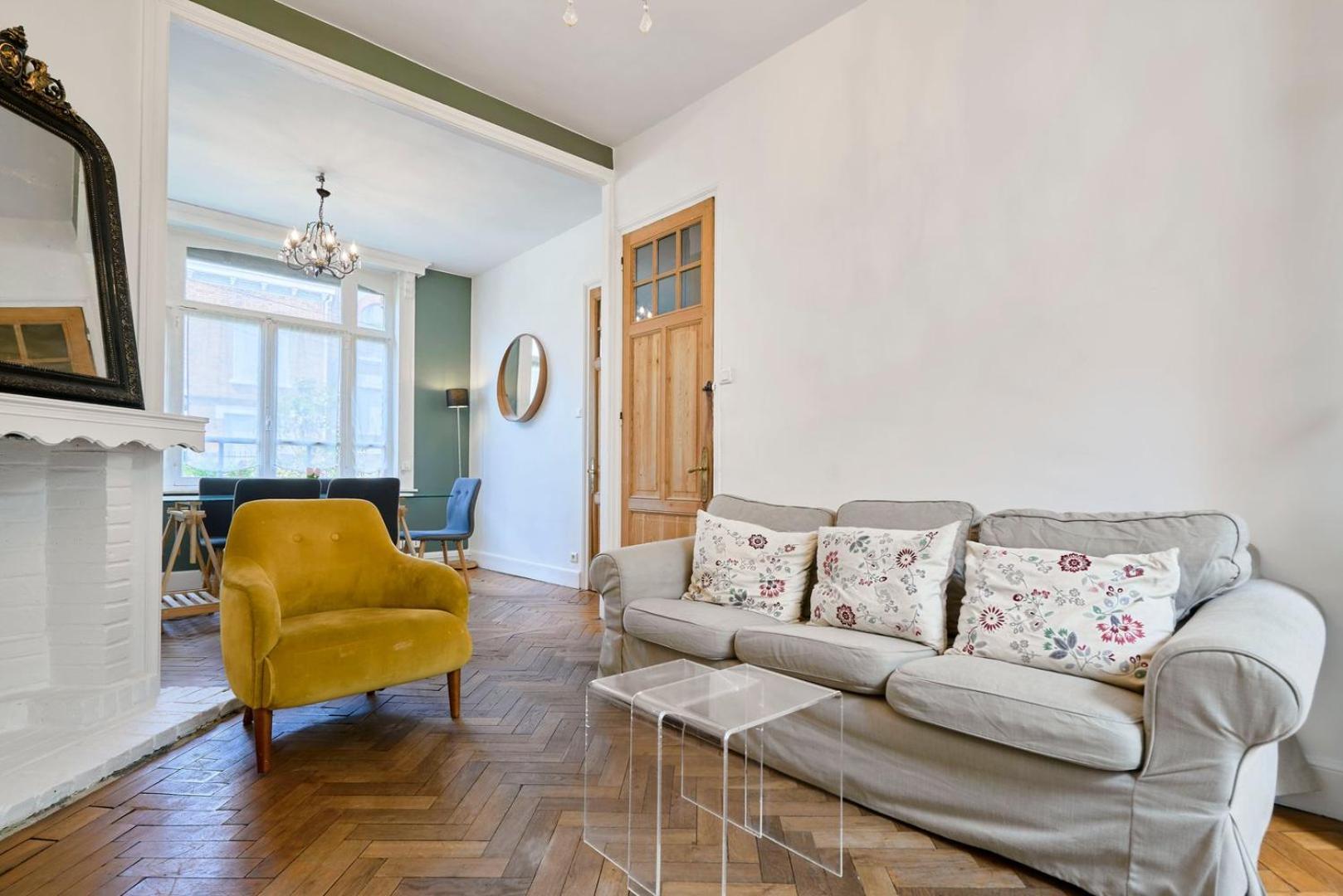 Beautiful 1900 House Full Equipped, 4Bdrm+ Garden! Appartement Lambersart Buitenkant foto